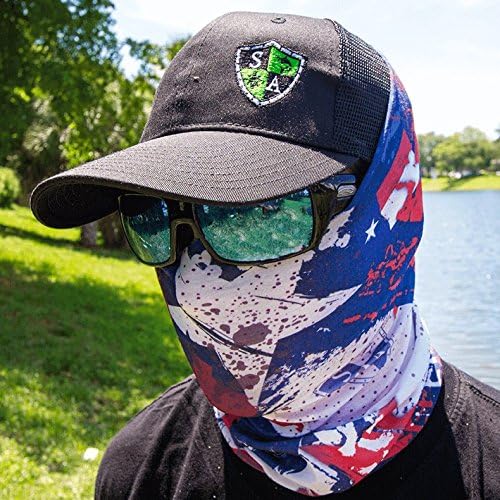 SA Fishing Face Shields ** 40+ Designs to Choose From ** Quality Multi-Functional Head-wear Bandana / Scarf Neck / Scarf Fabric & SPF 40 Face Masks by SA Company