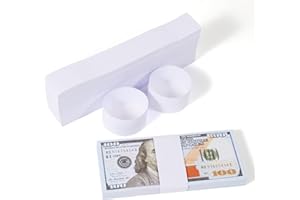 Germiwipe Money Bands (450 Pack Blank White) Currency Bands,Self Adhesive Currency Straps,Bill Wrappers Cash Bands, CB-W450