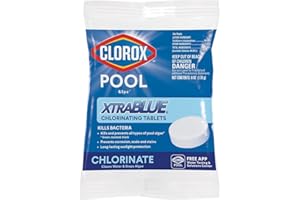 CLOROX POOL & SPA Clorox Pool&Spa 23000CLX XtraBlue 3" Long Lasting Chlorinating Tablet, White