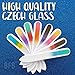 Bona Fide Beauty 8 Piece Glass Nail File Set - Crystal Files for Natural Nails with Sleeves (Multicolor)