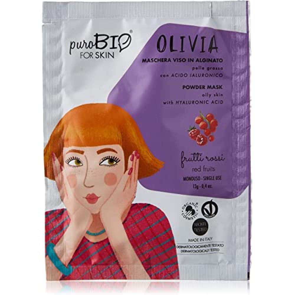 PuroBio Olivia Red Fruits Alginate Face Mask for Oily Skin