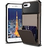 iPhone Plus Wallet Case with Tempered Glass Screen Protector Credit Card  Holder,Sendthx in Shockproof Hybrid Dual Layer Heavy Duty Protective