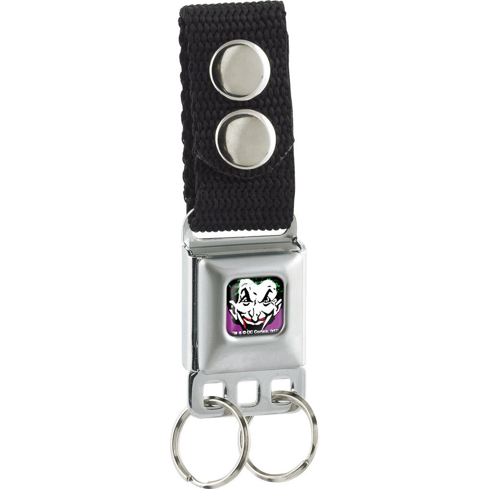 Buckle-Down Keychain-Joker Face Full Colour Key Chain, Multicoloured, One Size