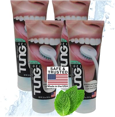 Tung Fresh Mint Tongue Cleaner Gel Pack of 4 Peak Essentials The Original TUNG