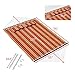 Ollieroo® Fall Camp Hammock Quilted Fabric With Pillow double size spreader bar heavy duty stylish 450 lb Red Stripes