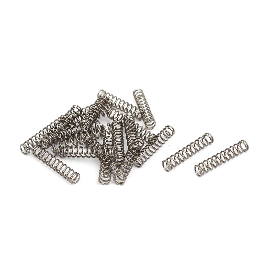 sourcingmap 0.5mmx4mmx20mm 304 Stainless Steel Compression Springs Silver Tone 20pcs