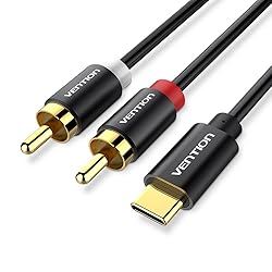 Vention USB C to 2 RCA Audio Cable 1.6FT, USB Type