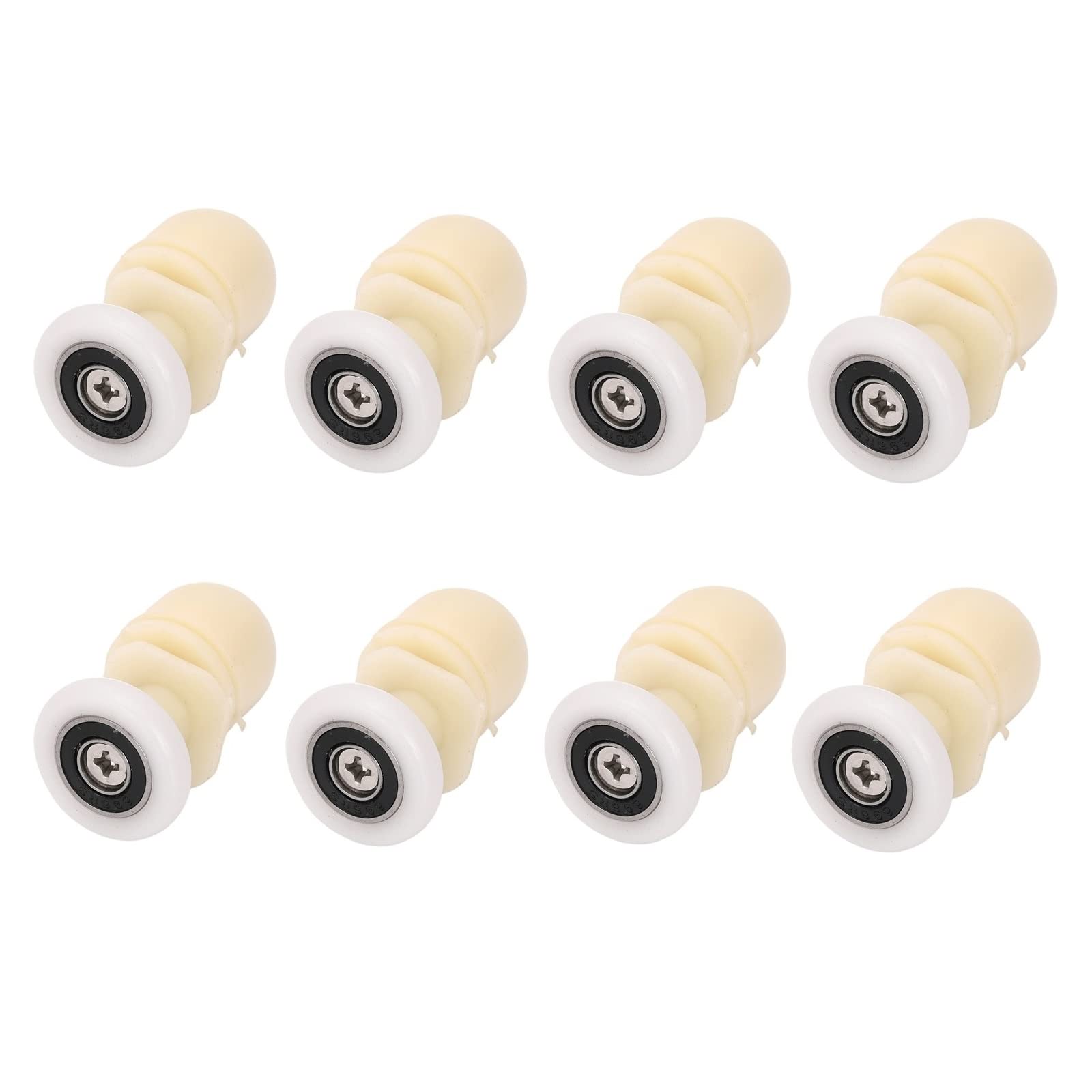 Ruimou 8Pcs Shower Door Rollers 23mm for Bathroom Bearing Pulleys/Runners/Eccentric Wheels Replacement (8, 23mm)