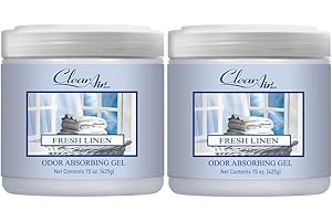 Clear Air 15oz Gel Odor Eliminator - Absorb & Remove Strong Odors from Pets, in Bathrooms, Basements, Garage, Cars, RVs & Boa