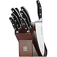 HENCKELS Forged Contour 9 Piece Kitchen Knife Set with Block- Stainless Steel, Ultra Sharp Blades, Knife Block Set, Dishwashe