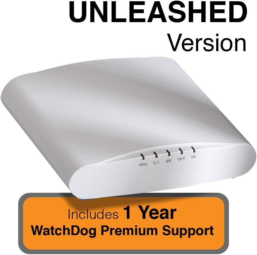 Ruckus Wireless ZoneFlex Unleashed R610 Dual-Band, 802.11ac Wireless Access Point with 1 Year WatchDog Premium Support