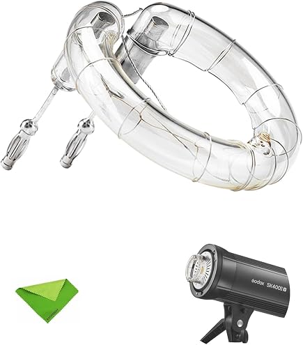 Tube Flash Annulaire 300W/400W 5500K - Remplacement Pour Studio Photo - Ampoule Xénon - Compatible Avec Flashes Anneau
