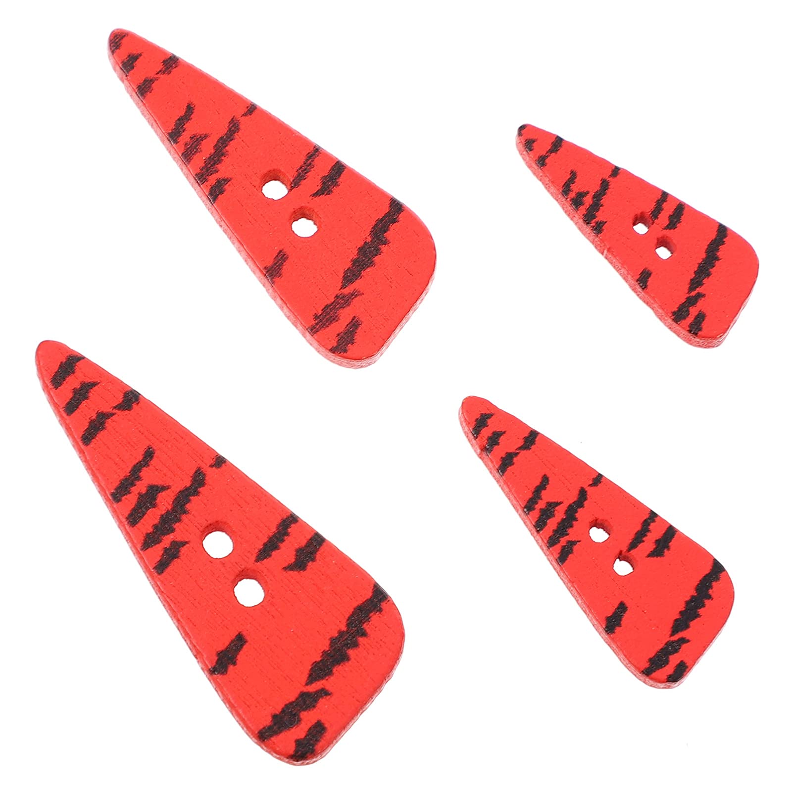 Milisten 200pcs Wooden Carrot Buttons for Diy Sewing Design Beautiful Crafting Buttons for Clothes Scrapbooking and Holiday Decor