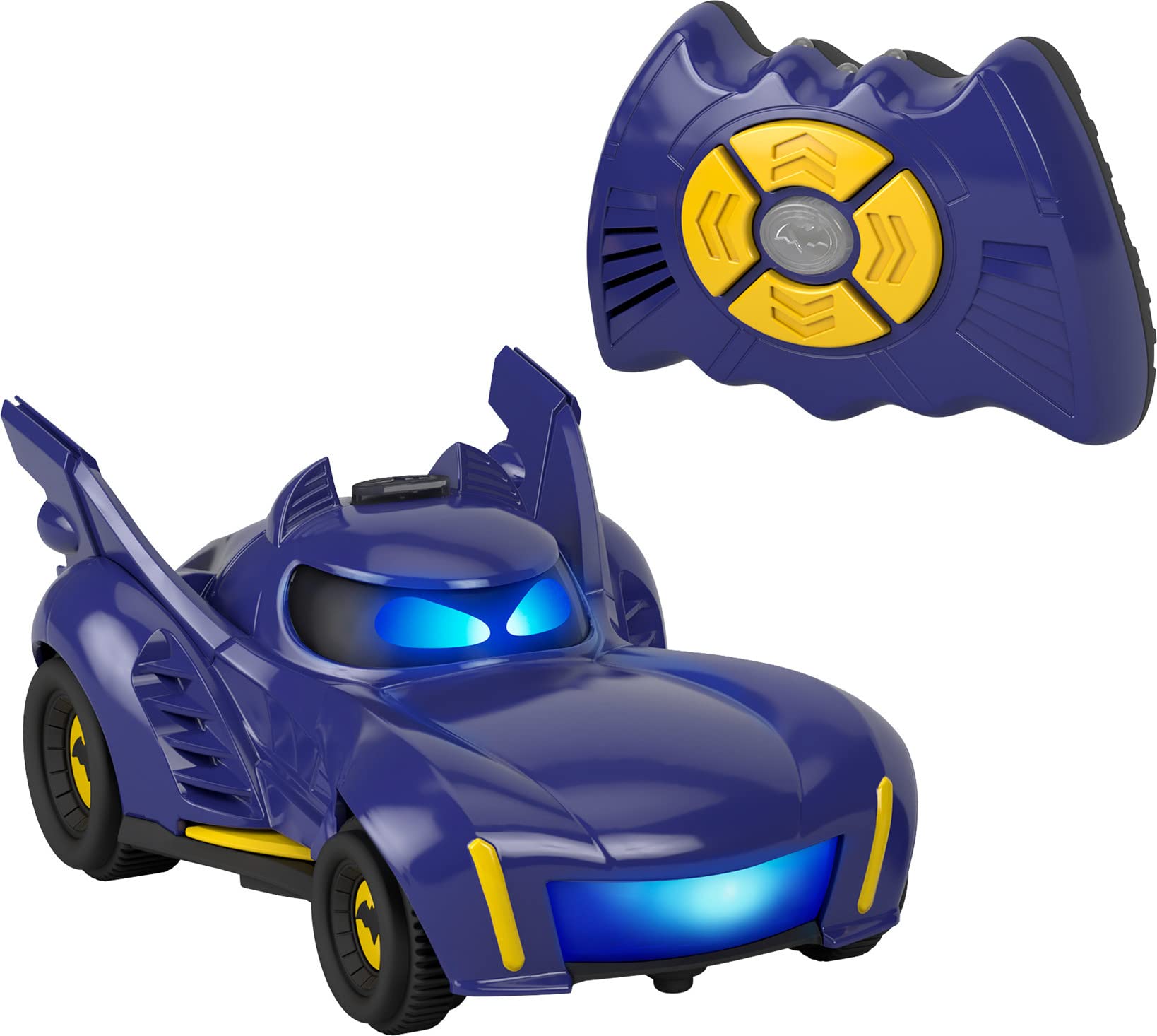Photo 1 of Fisher-Price DC Batwheels Remote Control Car, Bam The Batmobile Transforming RC Toy with Lights Sounds & Character Phrases for Ages 3+ Years