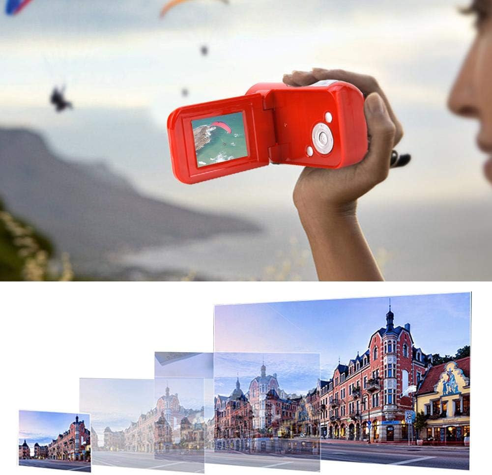 Videocamera Digitale Per Bambini Con Schermo TFT 2", Zoom 16X E Supporto MicroSD Fino A 32GB (colore Rosso)