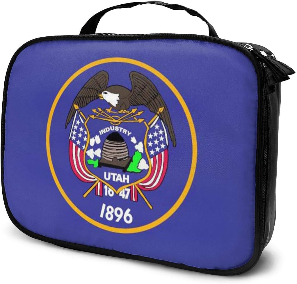 Shunga46s Utah Travel Makeup Train Case Makeup Cosmetic Case Organizer Portable Artist Storage Bag for Cosmetics Makeup Brushes Toiletry Jewelry Digital Accessories