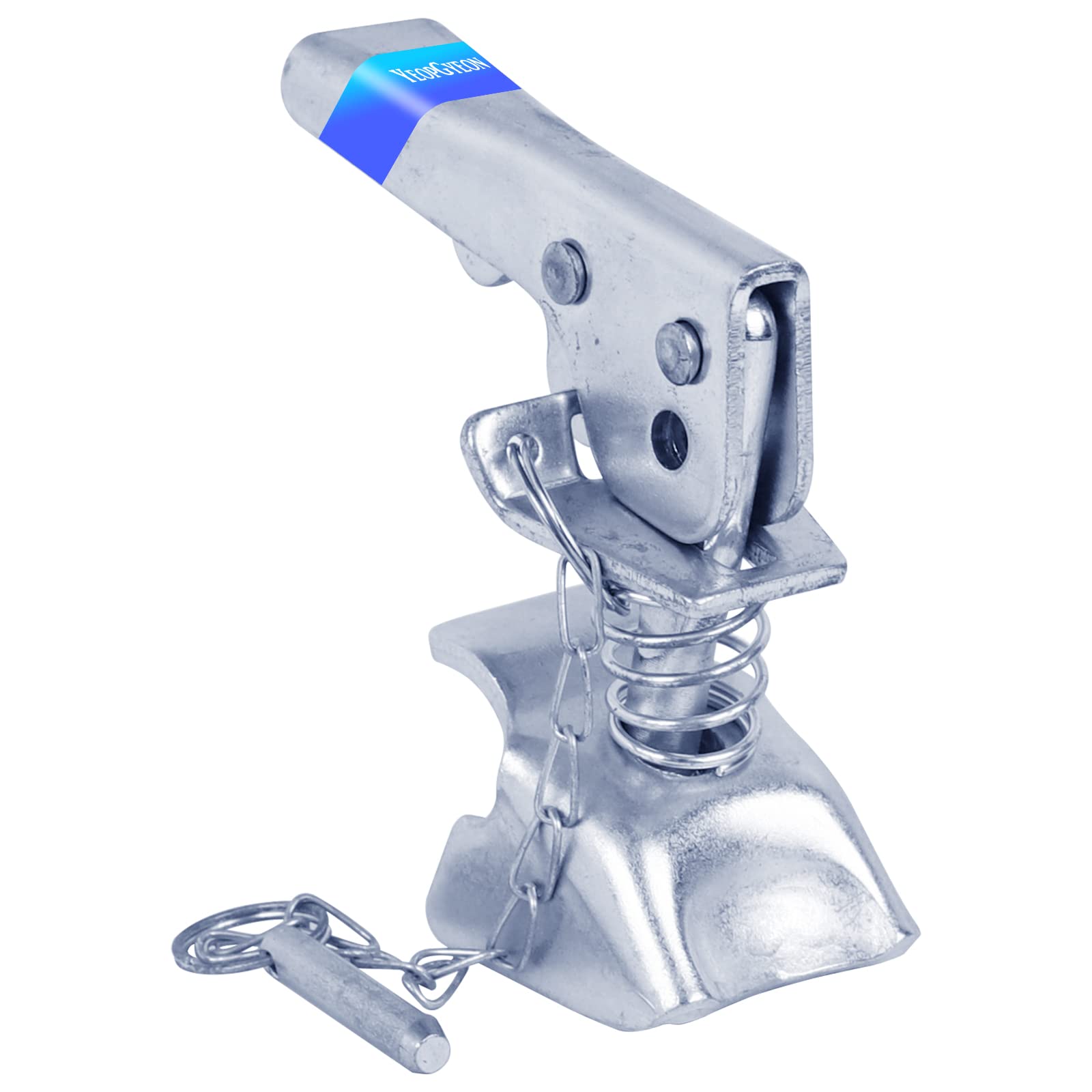 Photo 1 of Trailer Coupler Latch with Chain Fits 2" 3500lbs Zinc-Plated