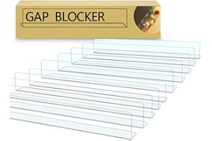 QIYIHOME 10-Pack Toy Blocker, Gap Bumper for Under Furniture, BPA Free Safe PVC with Strong Adhesive, Stop Things Going Under Sofa Couch or Bed, Easy to Install 1.6" Height