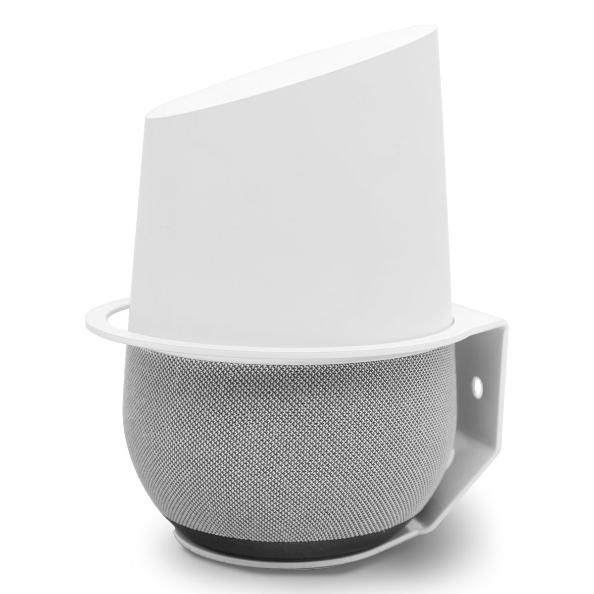 ALLICAVER Google Home Wall Mount, Sturdy Metal Made Mount Stand Holder for Google Home.(White)