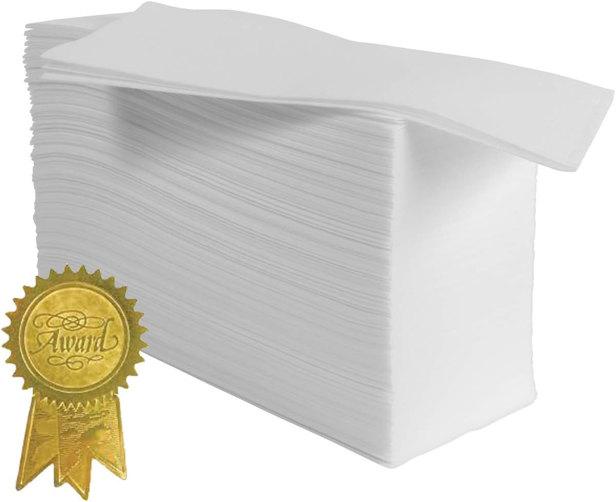 100 Pk. Disposable Guest Towels / LinenFeel Hand Napkins / AirLaid