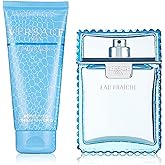 Versace Man Eau Fraiche by Versace for Men 2 Piece Set Includes: 3.4 oz Eau de Toilette Spray + 3.4 oz Perfumed Bath & Shower Gel