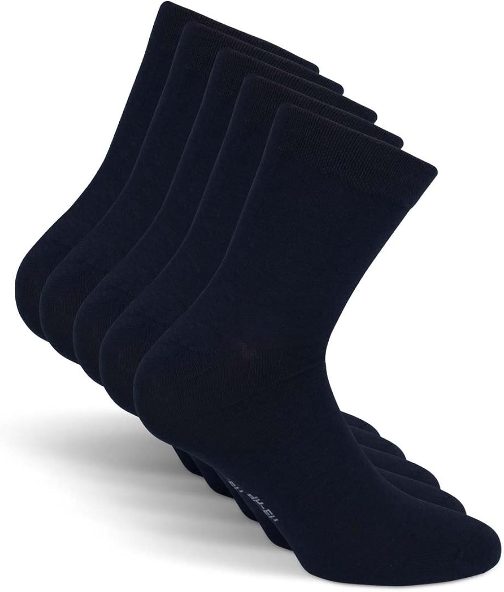 SNOCKS ® Men Business Socks (5 Pairs) Sizes 614 (Black, Blue, Brown, Grey) Cotton Amazon.co