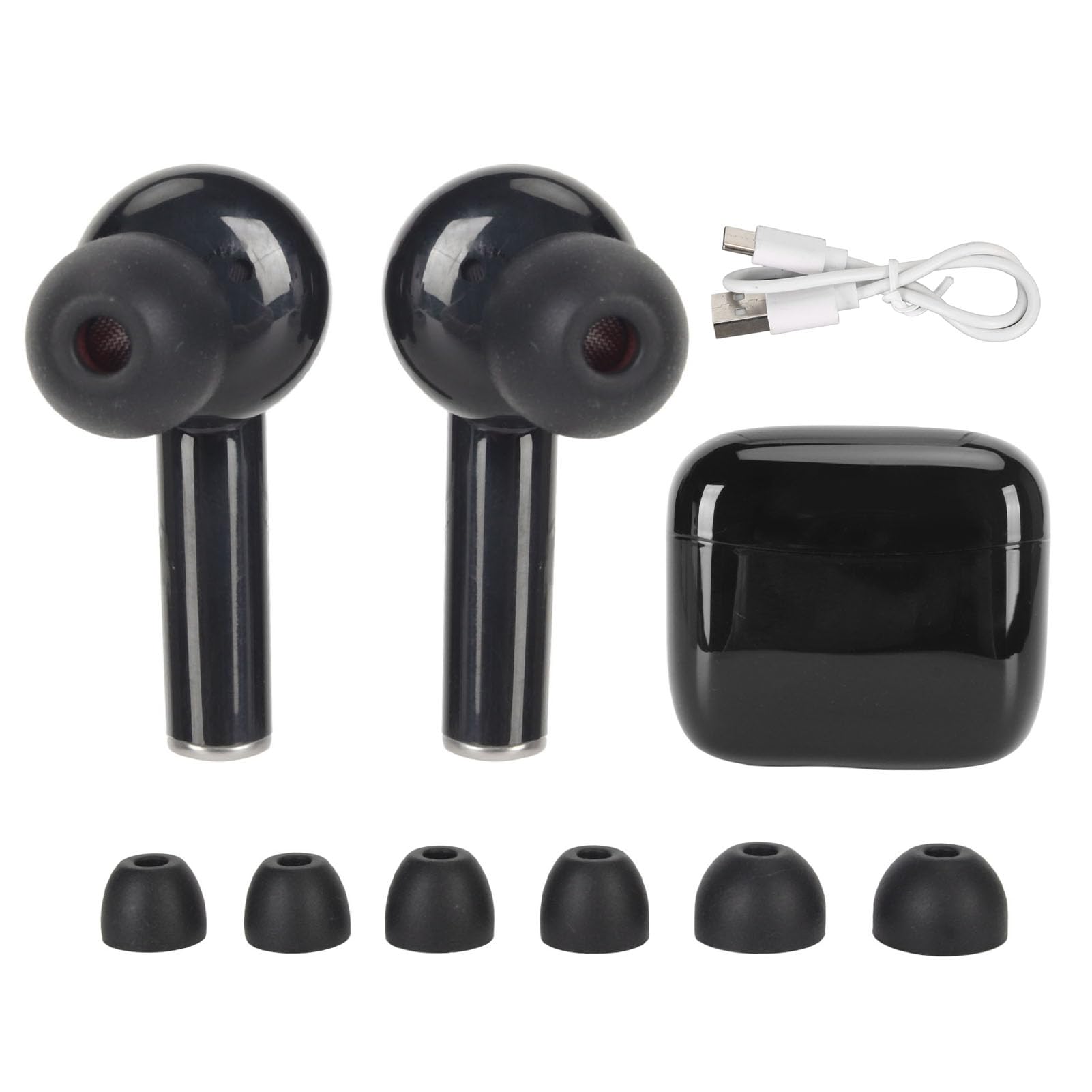 Smart Translator Earbuds - 144 Languages Translation Device for Learning Travel, Bluetooth 5.1 Translator with Noise Reduction, Real Time Translation, Long Lasting Battery (Black)