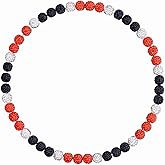 NUKAYAI Baseball Necklace Beaded Chains for Men, Bling Ice 16in/18in/20in Baseball Gifts Stuff Men Jewelry, Rhinestone Discoball Circle Accessories Drip Necklace Baseball Gifts for Men Team Lovers