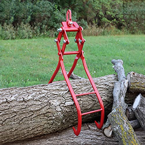 Felled 36in Log Lifting Tongs 49in Cap Large Steel Timber Log Grapple Skidding Tongs for Wood