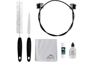 EASTROCK Trumpet Cleaning Kit,Trumpet Care Kit 7PCS,Valve Oil, Slide Grease,Cleaning Cloth,Valve Brush,Mouthpiece Brush and F