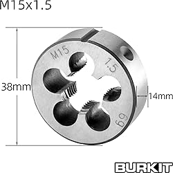 Burkit M15 X 1.5 Tap and Die Set, M15 x 1.5 Machine