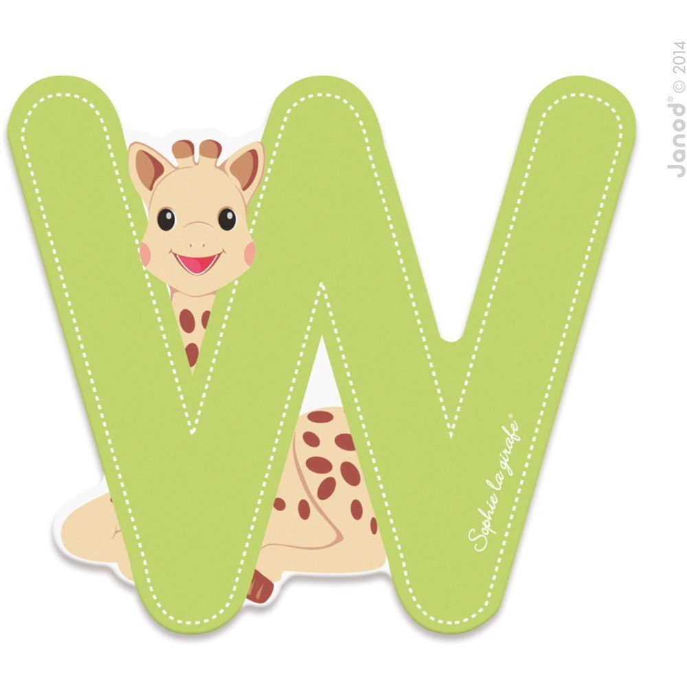 VULLI Sophie la Girafe Letters W