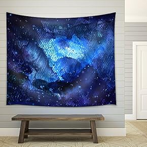 Vector - Abstract Hand Drawn Watercolor Background. Vector Illustration. - Fabric Wall Tapestry Home Decor - 51x60 inches