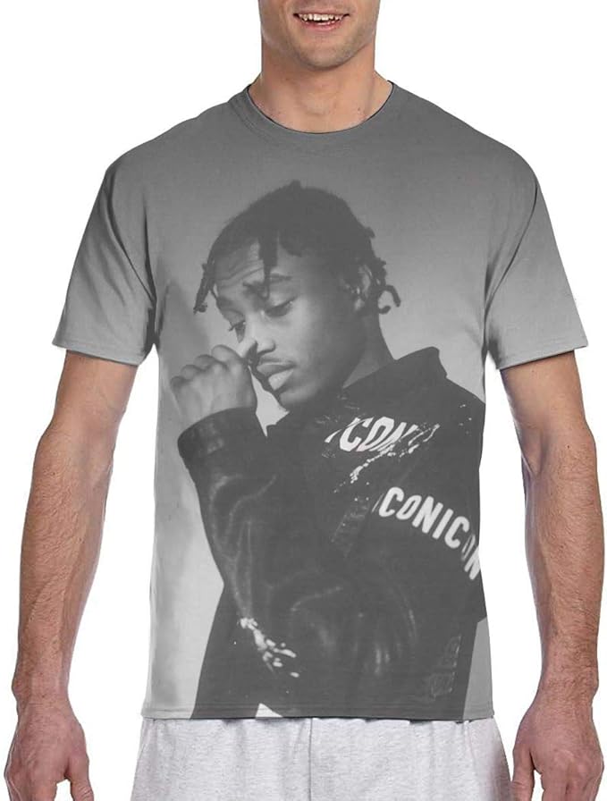 3D Graphics Lil Tjay Youth Vintage TShirt Loose Short Sleeve Running