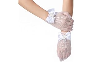 Ever Fairy Wedding Flower Girls Dress Gloves Princess Girls Mittens for Pageant,Tea Party,First Communion