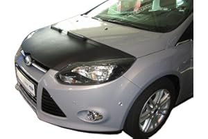 AUTO-BRA Hood Bra Front End Nose Mask Compatible with Ford Focus 3 III 2011-2013 Bonnet Bra STONEGUARD Protector Tuning