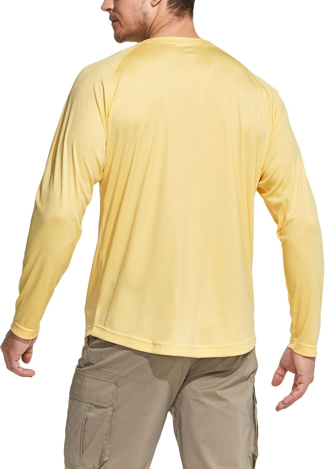 CQR Men's UPF 50+ Outdoor Long Sleeve Shirts, UV Sun Protection Loose-Fit Water T-Shirts, Running Workout Shirt: Clothing