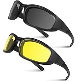 Jeemeele Motorcycle Riding Glasses Motorcycle Goggles Padding Goggles Motorcycle Sunglasses UV Protection Dustproof Windproof