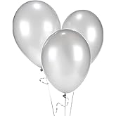 11" Silver Metallic Balloons (2DZ) - Party Decor - 24 Pieces
