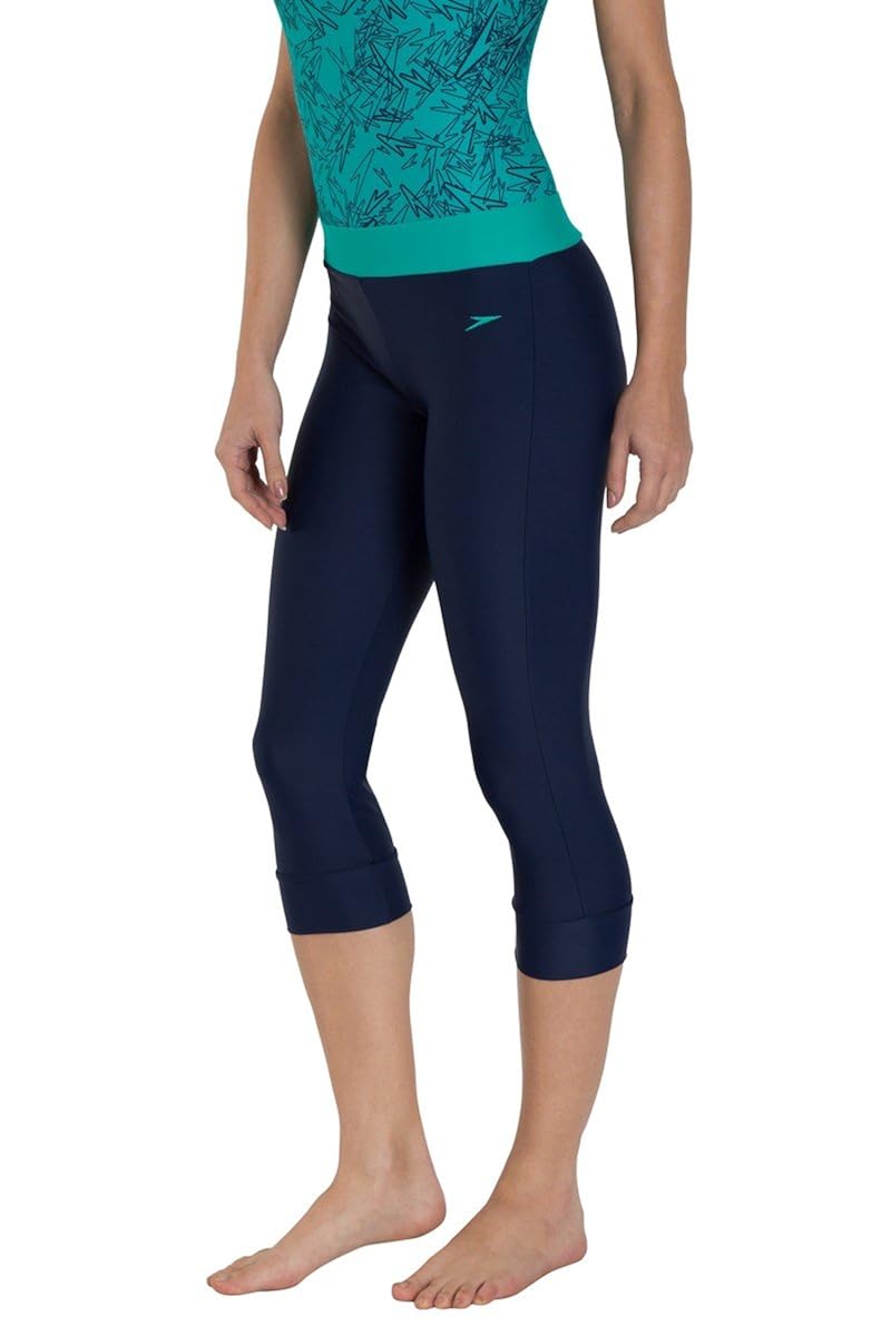 speedo female swimwear solid swim capri