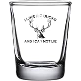 Rogue River Tactical Funny I Like Big Bucks and I can Not Lie Hunting Shot Glass Gift For Hunter