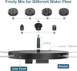 AISITIN Solar Fountain Pump 2.5W with 6 Nozzles for Bird Bath Garden Pond view 2