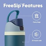 Owala FreeSip Insulated Stainless Steel Bottle 710ml Denim view 4
