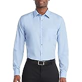 Van Heusen Mens Dress Shirt Regular Fit Poplin Solid