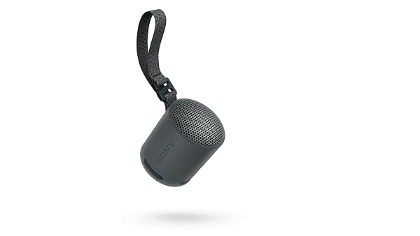 SONY SRS-XB100 WIRELESS BLUETOOTH PORTABLE LIGHTWEIGHT SUPER-COMPACT TRAVEL SPEAKER, DURABLE IP67 WATERPROOF & DUSTPROOF SHOWER SPEAKER, 16 HOUR BATTERY, VERSATILE STRAP, & HANDS-FREE CALLING, BLACK