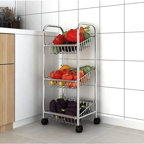 Lansel Shelf Storage Rack Kitchen 304 Stainless Steel Vegetable