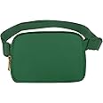 VOROLO Fanny Pack For Women And Men Crossbody Bag Belt Bag with Adjustable Strap Valentines Day Easter Gifts Deep Green