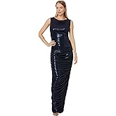 Norma Kamali Womens Sleeveless Side Shirred Gown