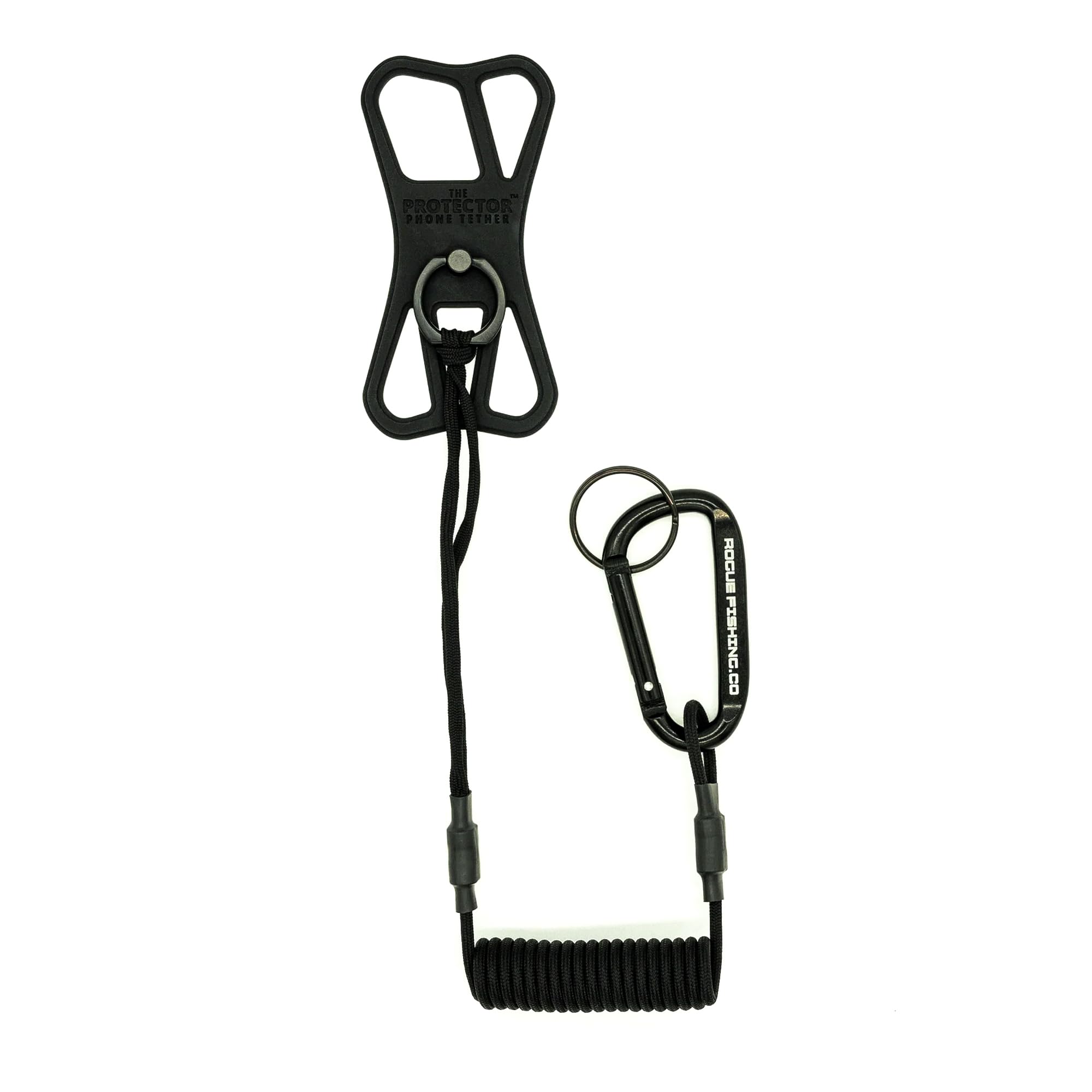Rogue Fishing The Protector Phone Tether - Waterproof Retractable Phone Leash for Kayak, Skiing & Hiking - Phone Security Strap Anti Theft - Anti Pickpocket Accessories for Cellphone ()