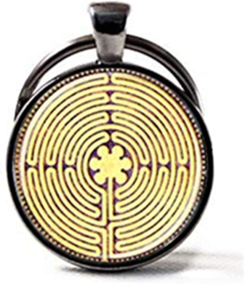 Personalized Keychains，Labyrinth Jewelry，Chartres Labyrinth